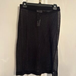 Mango Black Pencil Skirt Knee-Length Casual